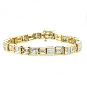 Princess Diamond Bracelet in Gold