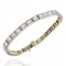 14KW Diamond Square Link Bracelet