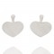 Lever Back Heart Earrings in Gold
