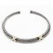 David Yurman SS/14K Cable X Choker Necklace