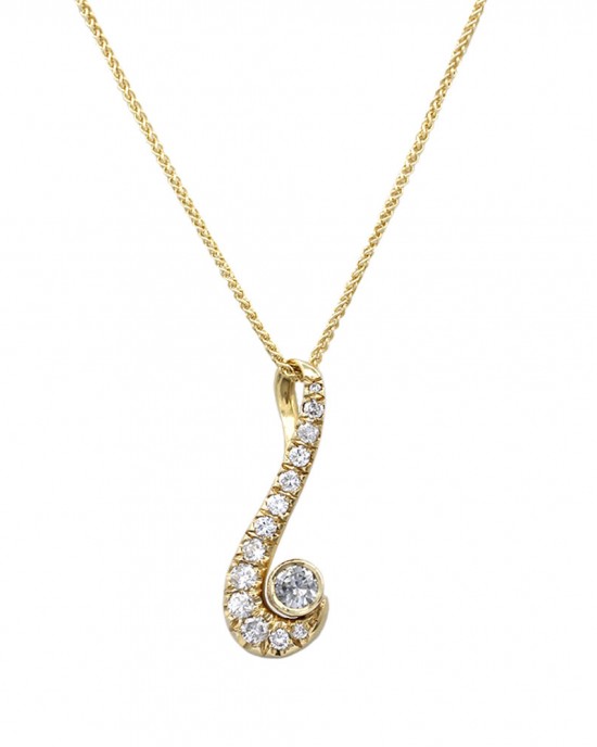 Diamond Journey Necklace in Gold