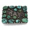 Navajo Sterling Silver & Turquoise -RAY- Belt Buckle