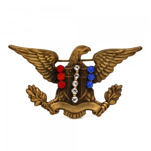 JOSEFF OF HOLLYWOOD Eaggle Brooch with Rhinestones